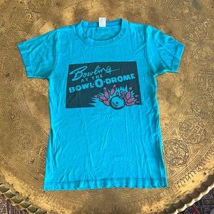 Ladies Retro Tee “Bowling at the BOWL-O-DRONE”